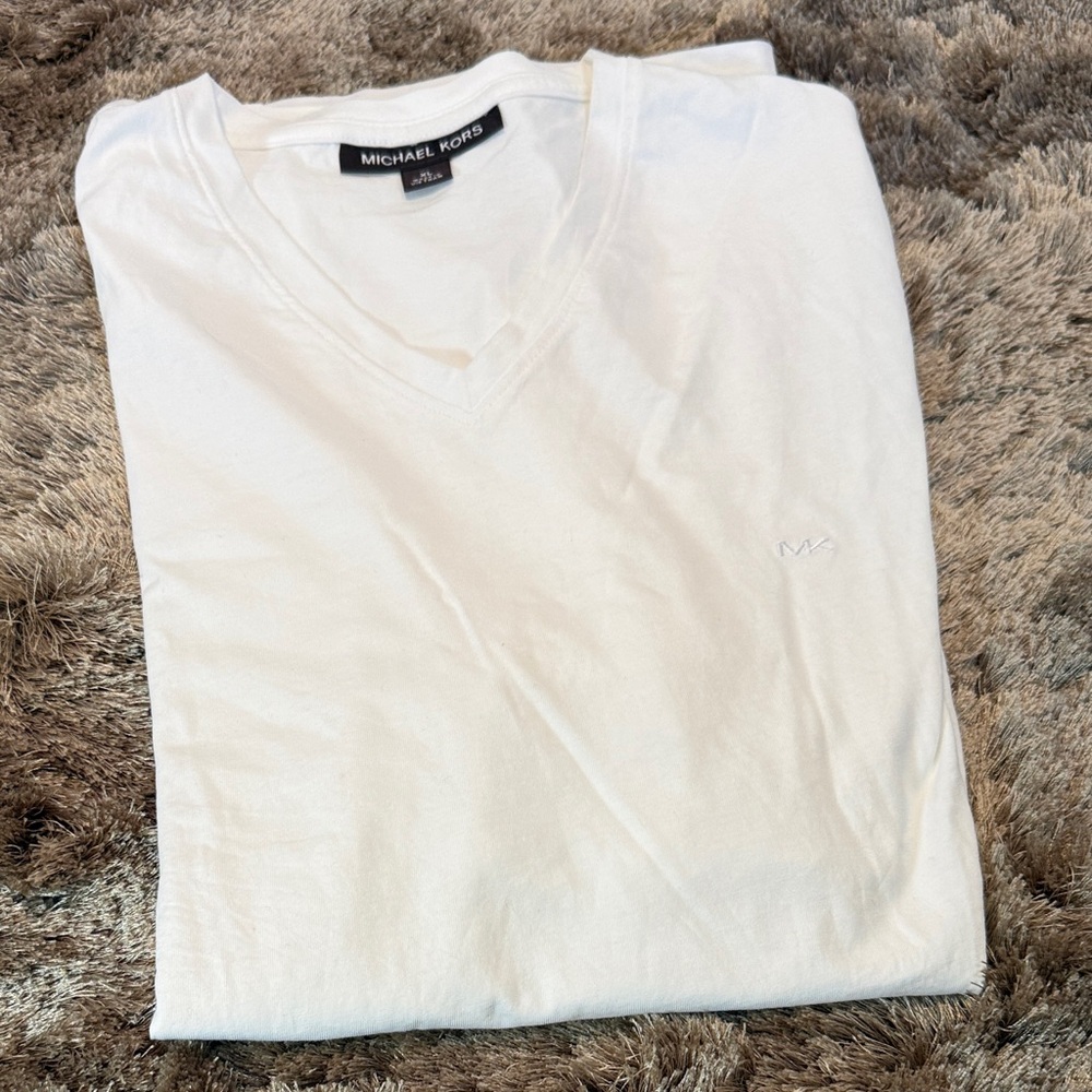 Michael Kors Men's White SS Shirt
